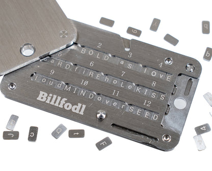Ledger Billfodl Stainless Steel Recovery Seed Backup Tool