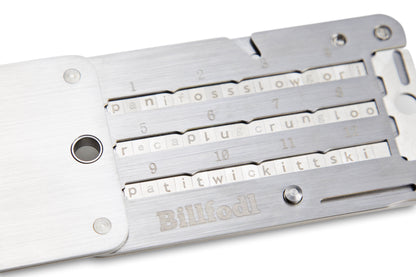Ledger Billfodl Stainless Steel Recovery Seed Backup Tool