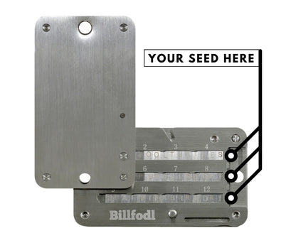 Ledger Billfodl Stainless Steel Recovery Seed Backup Tool
